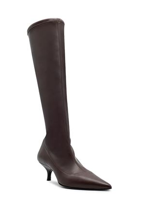 Boots in brown synthetic leather strech GIA BORGHINI | HERA4080